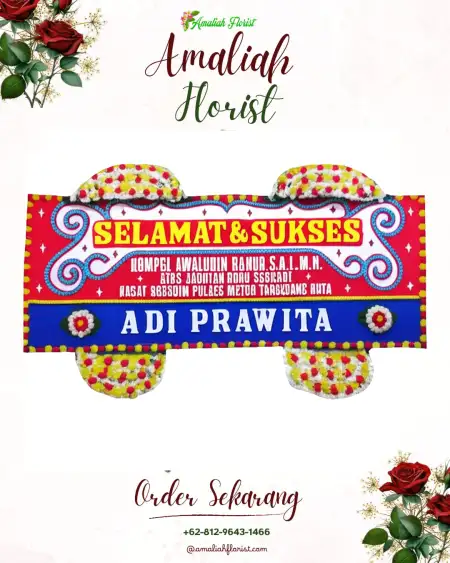 Papan Bunga Ucapan Selamat Tawanganom